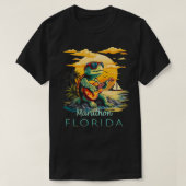 Marathon Florida Keys Vakantie Schildpad T-shirt (Design voorkant)