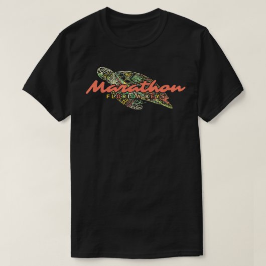 Marathon Florida Keys Zee Schildpad T-shirt (Design voorkant)