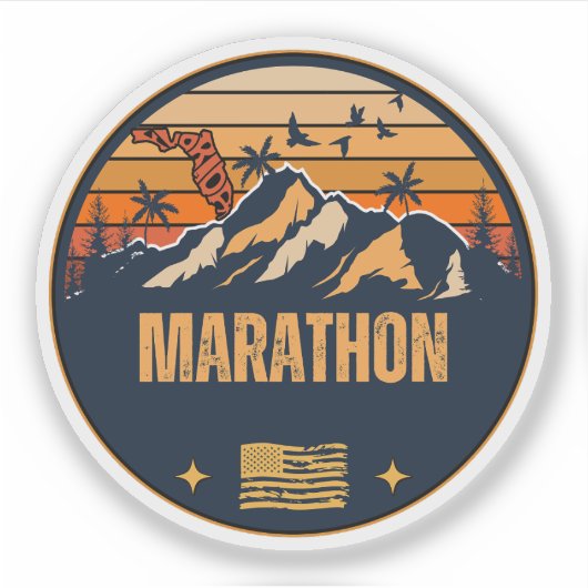 Marathon, Florida Sticker (Voorkant)