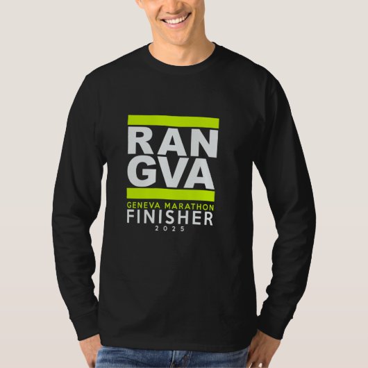 Marathon GENEVA 2025 Deelnemer T-shirt (Voorkant)