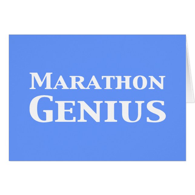Marathon Genius Cadeaus (Voorkant Horizontaal)