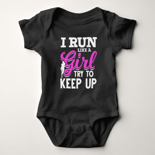 Marathon Girl Athlete Runner Romper (Voorkant)