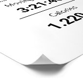 Marathon | Half marathon aangepaste plattegrond be Poster (Hoek)