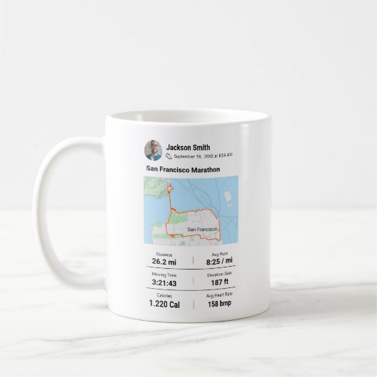 Marathon | Half marathon Best Runner Cadeau Koffiemok (Links)