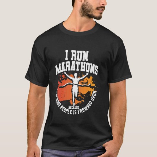 Marathon Hardloper Jogger & Loper, Motiverende Jog T-shirt (Voorkant)