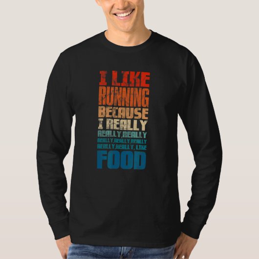 Marathon, ik hou van lopen, want ik hou echt van e t-shirt (Voorkant)