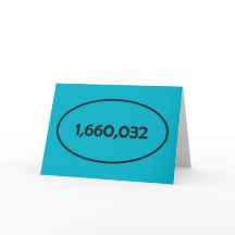 Marathon in Inches Wenskaart!