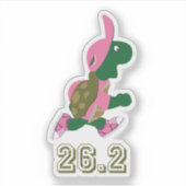 Marathon in roze sticker (Voorkant)
