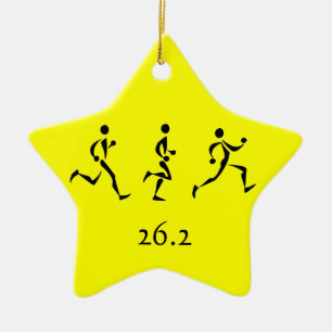 Marathon-inspiratie Keramisch Ornament