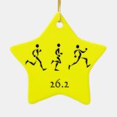 Marathon-inspiratie Keramisch Ornament (Achterkant)