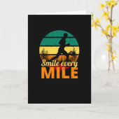 Marathon Jogging Miles Jogger Runner Kaart (Gele Bloem)