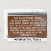Marathon Key, Florida Briefkaart (Voorkant / Achterkant)