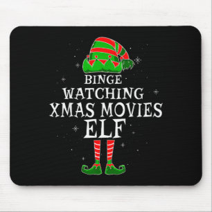 Marathon Kijken Xmas Films Elf Bijpassende Familie Muismat