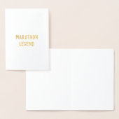 Marathon Legend gefeliciteerd met succes kaart (Display)