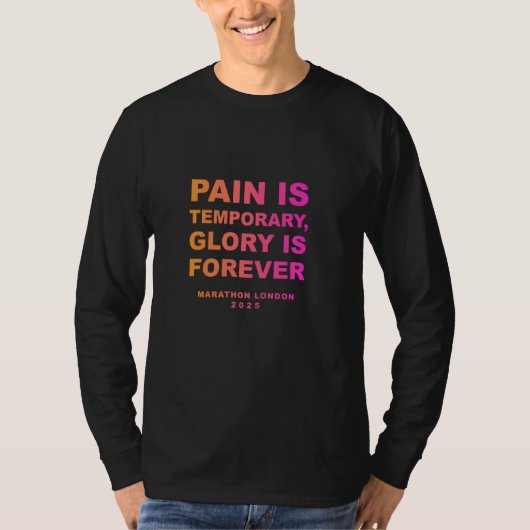 Marathon Londen 2025 Finisher T-shirt (Voorkant)