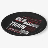 Marathon loopt - 26.2 in de Abstracte Opleiding Papieren Bordje (Gekanteld)