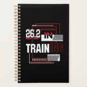 Marathon loopt - 26.2 in de Abstracte Opleiding Planner (Voorkant)