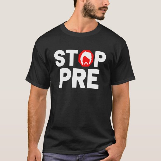 Marathon loopt  stop t-shirt (Voorkant)
