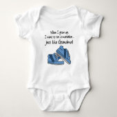 Marathon lopen net als mijn oma romper (Voorkant)
