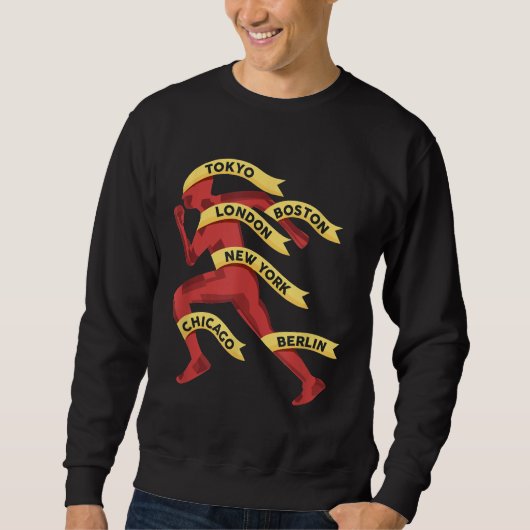 Marathon Majors Marathon Runner 26.2 Shirt (Voorkant)
