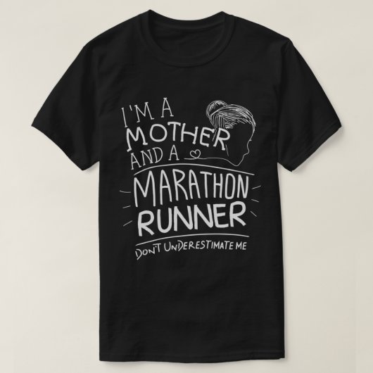 Marathon Mam Runner die Gift Funny Quotes Moth run T-shirt (Design voorkant)