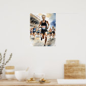 Marathon Man Art Print (Keuken)