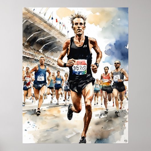 Marathon Man Art Print (Voorkant)