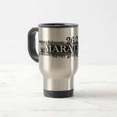 Marathon-mok door Vetro-juwelen en -Design Reisbeker (Voorkant links)