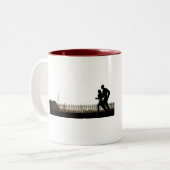 Marathon-mok Tweekleurige Koffiemok (Voorkant links)