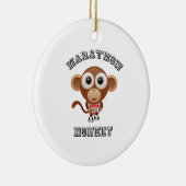 Marathon MOnkey Keramisch Ornament (Rechts)