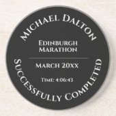 Marathon of Fun Run Trophy Sandstone Onderzetter (Voorkant)