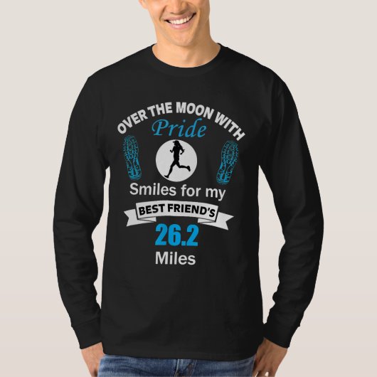 Marathon Ondersteuning Shirt Beste Vriend 26.2 Mil (Voorkant)