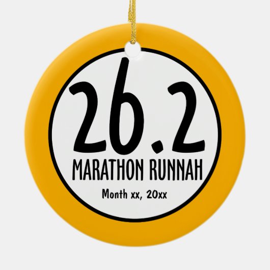 Marathon Ornament (Achterkant)