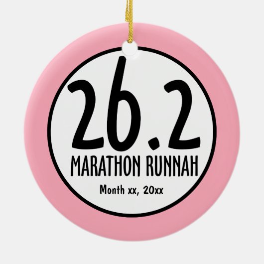 Marathon Ornament (Achterkant)