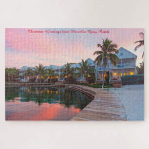 Marathon Quay Florida kerstgroeten Legpuzzel