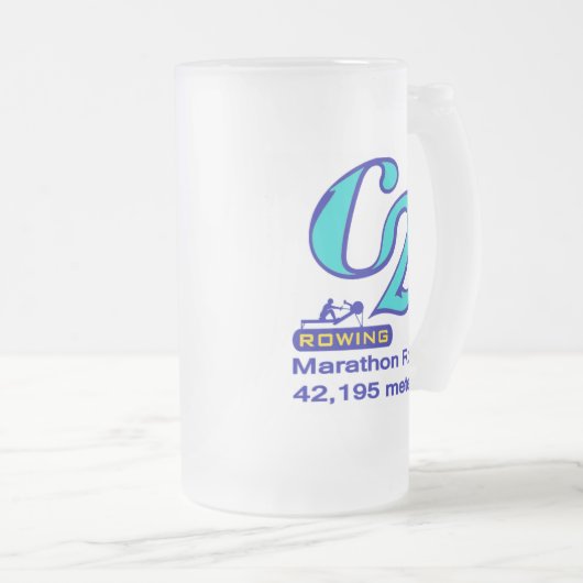 Marathon Row Matglas Bierpul (Voorkant rechts)