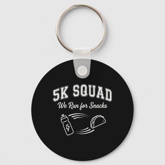 Marathon Run 5K Race Dag dwz Squad Grappige Vriend Sleutelhanger (Voorkant)