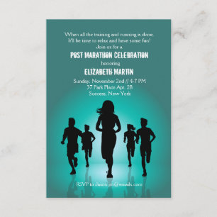 Marathon run - uitnodiging na marathon