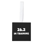 Marathon Runner 26.2 in training hardlopen Decoratie (Voorkant)