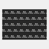 Marathon Runner 26.2 in training hardlopen Inpakpapier Vel (Voorkant)