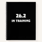 Marathon Runner 26.2 in training hardlopen Notitieboek (Voorkant)