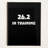 Marathon Runner 26.2 in training hardlopen Planner (Voorkant)