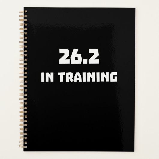 Marathon Runner 26.2 in training hardlopen Planner (Voorkant)