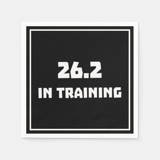 Marathon Runner 26.2 in training hardlopen Servet (Voorkant)