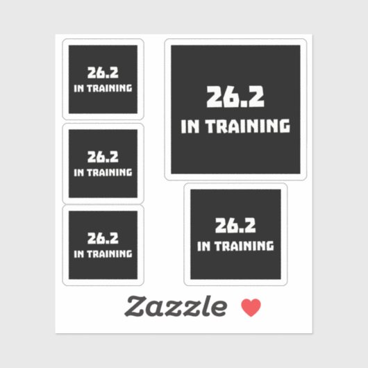 Marathon Runner 26.2 in training hardlopen Sticker (Vel)