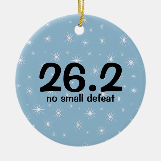 Marathon Runner 26.2 Ornament (Voorkant)