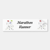 Marathon Runner Bumpersticker (Voorkant)