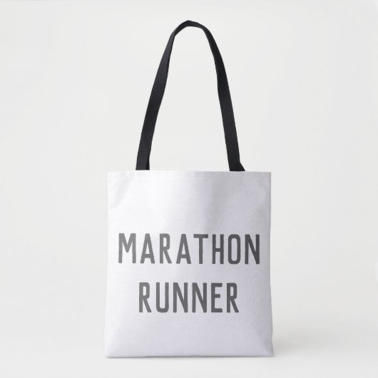 Marathon Runner canvas tas (Voorkant)