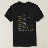 Marathon Runner die Gift Idea Funny Quottes runt T-shirt (Design voorkant)