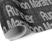 Marathon Runner Extraordinaire Cadeaupapier (Rol Hoek)